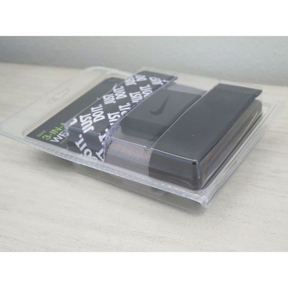 Nike DS5025924MB Men's Sz O/S Up To 42" Black/Gray Web Pack Dust Belt (3 Pack) - Picture 4 of 4